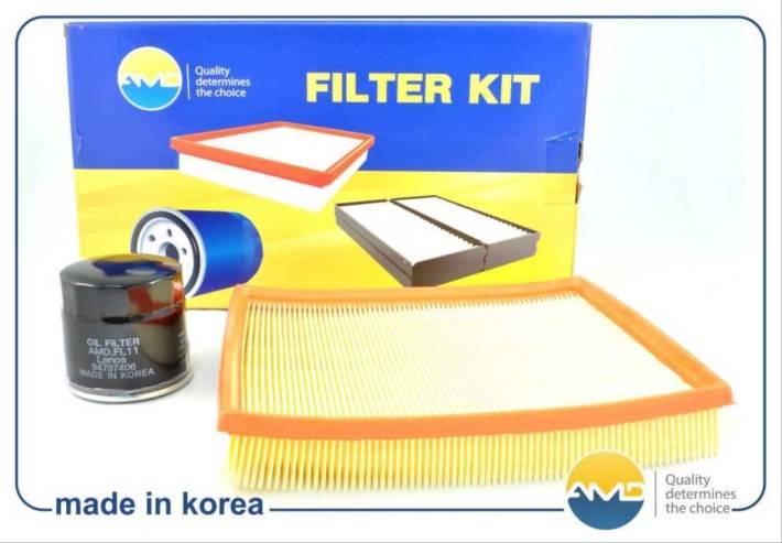 Комплект фильтров Daewoo Nexia (воздуш. + масл.) (AMD) Комплект фильтров Daewoo Nexia (воздуш. + масл.) (AMD)