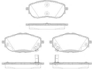 Колодки тормозные передние Toyota Corolla E180 156102 (Remsa)