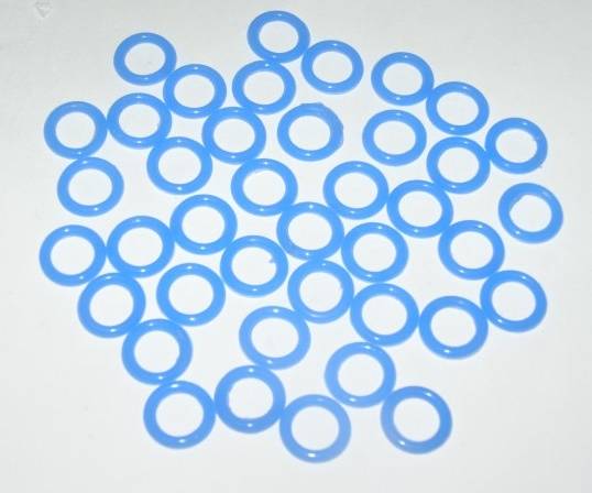 Кольцо уплотнит. форсунок /Г-3302 дв. 4216/ Евро-4 узкое силикон синий (Форвард)