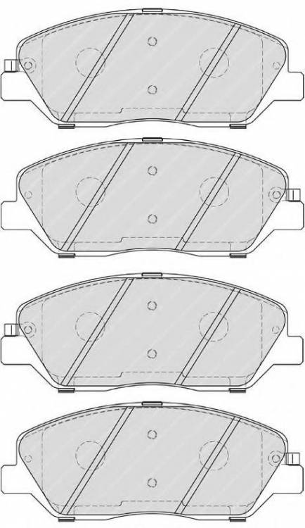 Колодки тормозные передние Hyundai Santa Fe Ssangyong New Action D11198MH (MK KASHIYAMA)