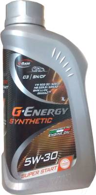 Моторное масло G-Energy Synthetic Super Start 5W-30 1л. SN/CF (синтетика)