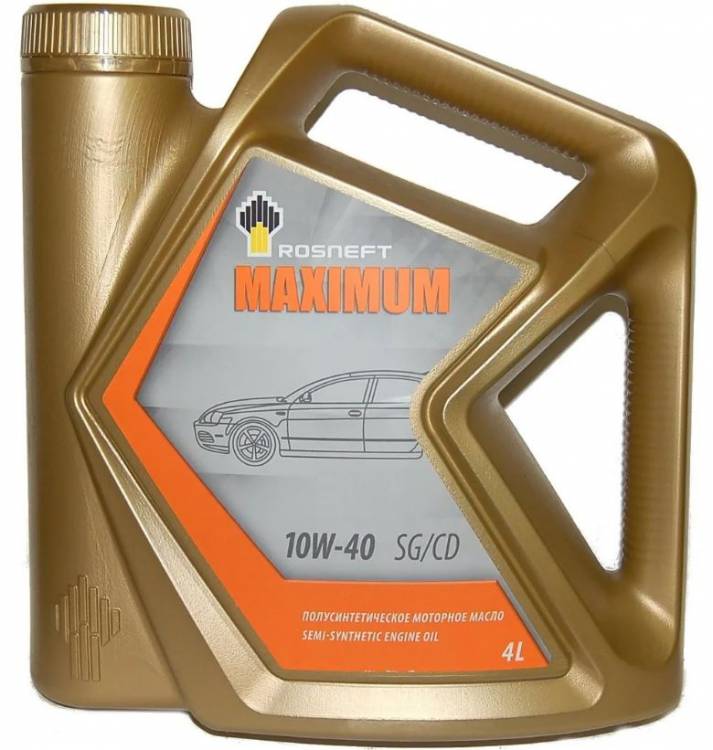 Моторное масло Роснефть Maximum 5w-40 SG/CD 4л. полусинт.