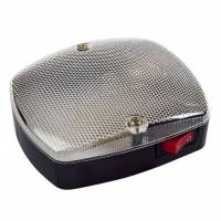 Плафон освещения салона 12/24В без лампы, накладной с выключателем