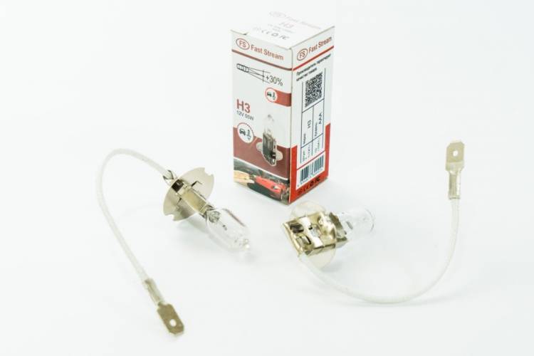Лампа H3 12V 55W Pk22s +30%