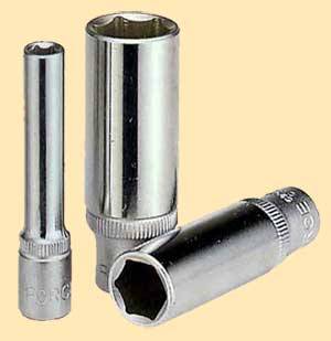 Головка сменная Г -9 (6-гр.) 1/4 глубокая (Force)