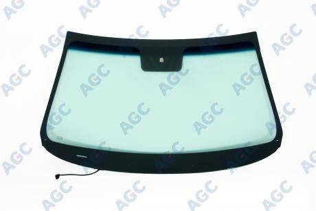 Стекло лобовое Kia Sorento с 2013 г. термальное с обогревом щеток с полосой