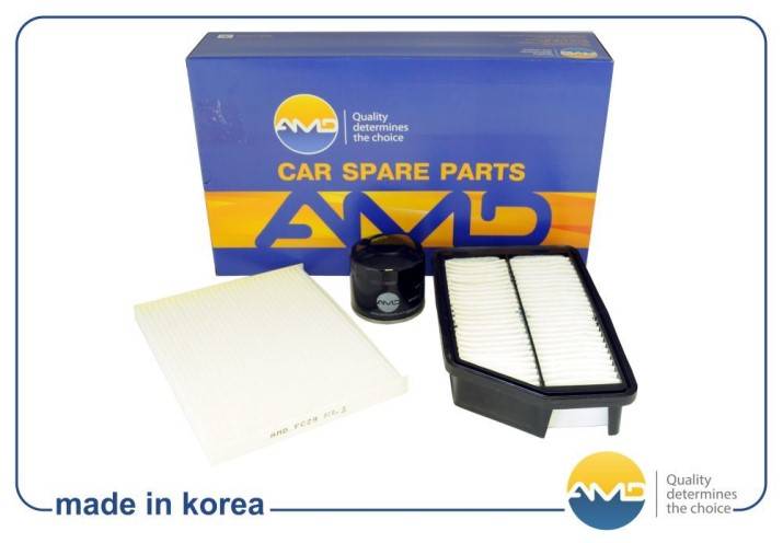 Комплект фильтров Hyundai ix-35 2.0 с 2010 г. (AMD) Комплект фильтров Hyundai ix-35 2.0 с 2010 г. (AMD)