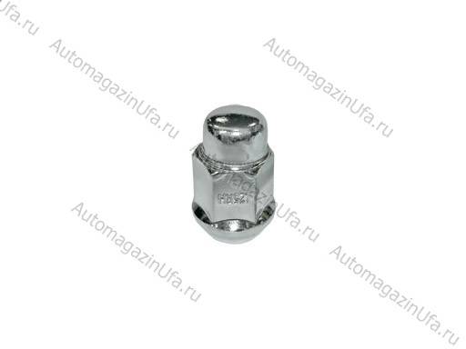 Гайка колесного болта М12х1,25 ВАЗ 2121 213 ОКА на литые диски хром глух с буртиком 401444