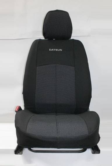 Чехлы на сиденье /Datsun On-Do/ 2014г. Жаккард черный (разд. зад. спинка) (TREND NEW)