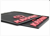 Брызговик /Г-3302 KRONE/ задний резин. 40*40 (2 шт) "красный" 3D