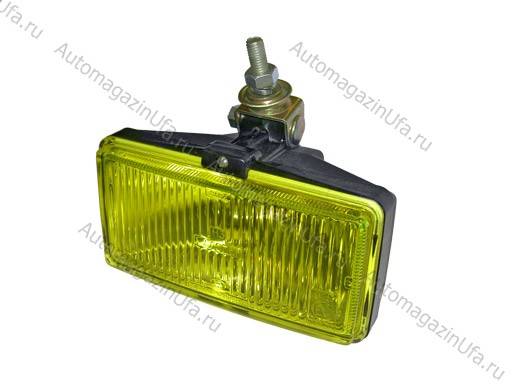 Фара противотуманная Автосвет желтая прямоугольная без лампы Н3 галоген 14.3743 ОАТ