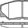 Колодки передние Toyota Rav4 Corolla E150 Auris 123200 (Remsa)