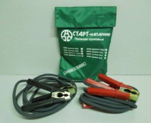 Провода пусковые 300А в сумке 2,5м (-60С*) медные ("СТАРТ"-Напарник) Провода пусковые 300А в сумке 2,5м (-60С*) медные ("СТАРТ"-Напарник)