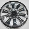 Колпак колеса R15 Торнадо серебристо-черный (4) (LION)