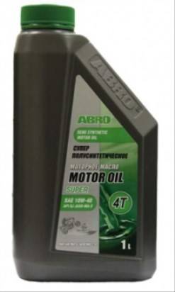 СпецМасло ABRO 4T (1 л.) (для снегоходов, скутеров, гидроциклов) п/синт.