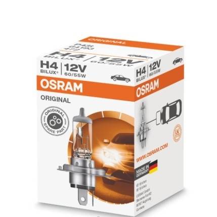 Лампа галоген 12V Н4 60/55W P43t OSRAM 