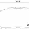 Колодки тормозные передние Toyota Camry,Lexus ES240,ES350 123300 (Remsa)