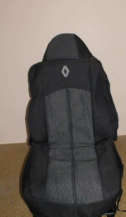 Чехлы на сиденье /Renault Megane III/ 2009-2013г. Жаккард черный (разд. зад. спинка) (TREND NEW)