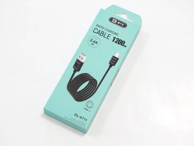 Дата-кабель универ. USB Type-C 1.2 м, 2.4А, черный