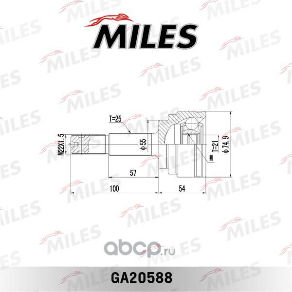 ШРУС Nissan Almera N16 наруж. с ABS 25/ 21 шл