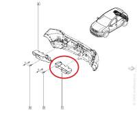 Усилитель задн. бампера Renault Sandero Stepway II с 2014 г. лев. /абсорбер/