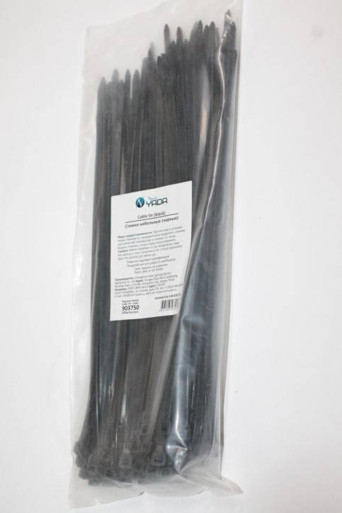 Хомут-стяжка 4.8*250 мм. черная (в 1 уп. 100 шт.!) (Nord Yada)