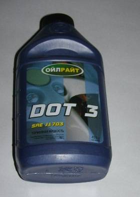 Жидкость тормозная 455 гр "DOT-3"