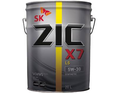 Масло моторное ZIC X7 LS 5W30 SN/CF (20л.) синт.