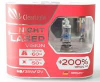 Лампа Clearlight H8-12-35 +200% Night Laser Vision набор 2шт Евро-бокс Лампа Clearlight H8-12-35 +200% Night Laser Vision набор 2шт Евро-бокс