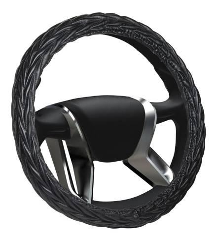 Оплетка руля (M) 2108-15, ИНОМАРКИ 37-39 см кожа SENATOR Dakota черная (Azard)