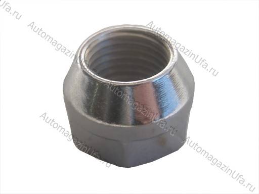 Гайка колесного болта М14х1,5х21 кл19 конус открытая хром