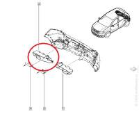 Усилитель задн. бампера Renault Sandero Stepway II с 2014 г. прав. /абсорбер/
