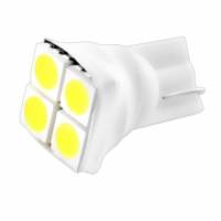 Светодиодная лампа для а/м Т10-4LED-5050 W (4-светодиодов белый) 12V Светодиодная лампа для а/м Т10-4LED-5050 W (4-светодиодов белый) 12V