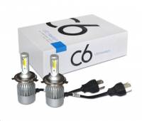 Лампа H4 12V LED 36W/3800LM 6000K 2 шт (C6) Лампа H4 12V LED 36W/3800LM 6000K 2 шт (C6)
