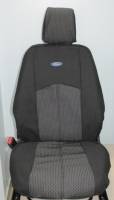 Чехлы на сиденье /Ford Focus-2/ 2004-2011г. Жаккард черный (разд. зад. спинка) (TREND NEW)