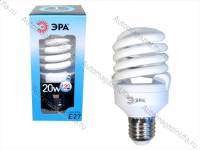 Лампа энергосберегающая ЭРА F-SP-20-842-E27 яркий холодный свет 4200К аналог 120Вт