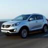 Стекло заднее Kia Sportage III с обогревом под спойлер