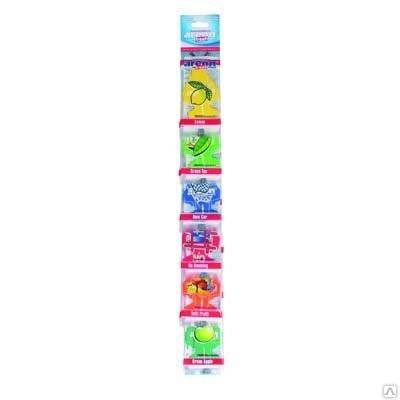 Освежитель (ароматизатор) на листе AREON disp. MON AREON DELICIOUS х30 подвесной картон Mix