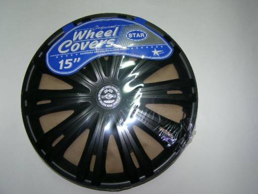 Колпак колеса R15 Гига черная (в мешке 5 упак)