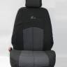 Чехлы на сиденье /Ford Focus-3/ 2011г. Жаккард черный (разд. зад. спинка) (TREND NEW)