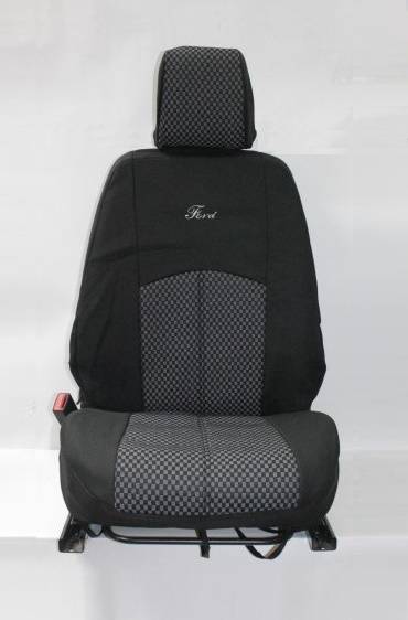 Чехлы на сиденье /Ford Focus-3/ 2011г. Жаккард черный (разд. зад. спинка) (TREND NEW)