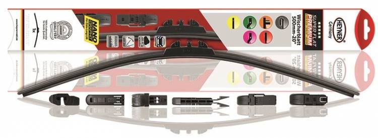 Щетка стеклоочистителя HEYNER SUPER FLAT PREMIUM 13 бескаркасная (330 мм)
