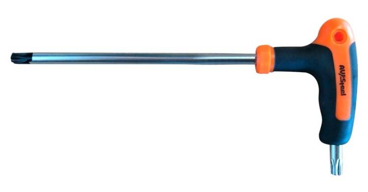 Ключ TORX ТТ30H Т-образный (AV Steel)