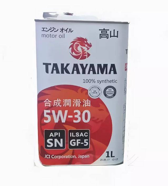 Масло Takayama SAE 5w30 API SP GF-6A 1л