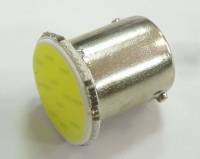 Лампа светодиод. 12V T15 1 диод COB белая 12 чипов (BA15s)