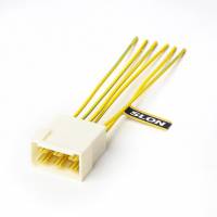 Колодка межжгутовая 6 контактная штыревая серии 6.3, с проводами, SLON