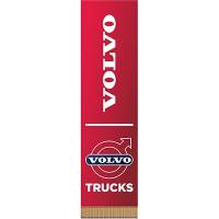Вымпел прямоугольный VOLVO trucks (200x55) красный