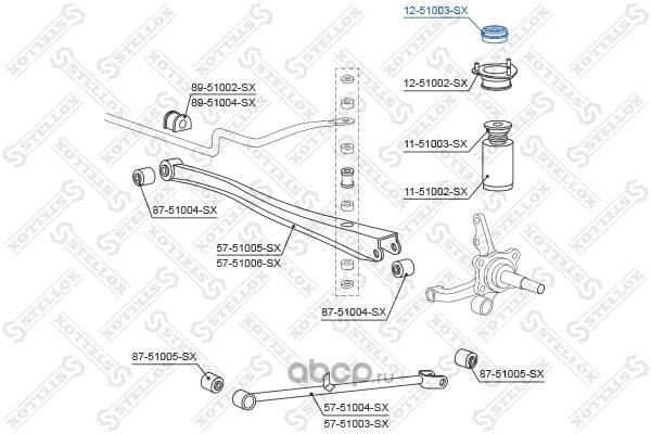 Опора стойки Hyundai Accent Getz Тагаз задн.