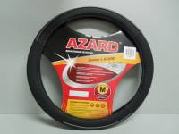 Оплетка руля (M) 2108-15, ИНОМАРКИ 37-39 см винил объемный серая (Azard Group)