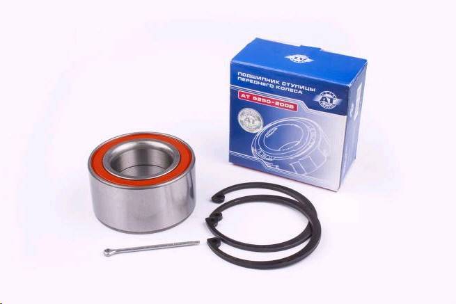 Подшипник ступ. перед. Nexia, Espero, Lanos (DOHC) (шплинт, 2 стоп. кольца) (AT) Чехия (25)